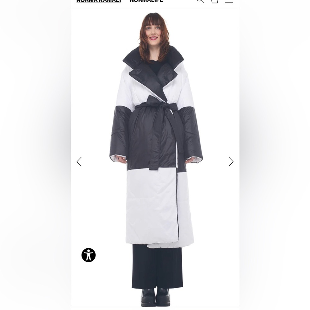 Norma Kamali Reversible Sleeping Bag Coat - M/L